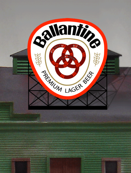 Miller Engineering #440502 - Animated Ballantine Billboard - HO/N Scale
