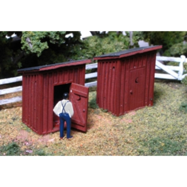 Monroe Models 2213 - Th Privies  - HO Scale Kit