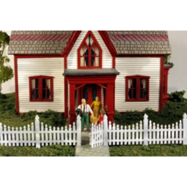 Monroe Models 2308 - Ornate Picket Fence  - HO Scale Kit