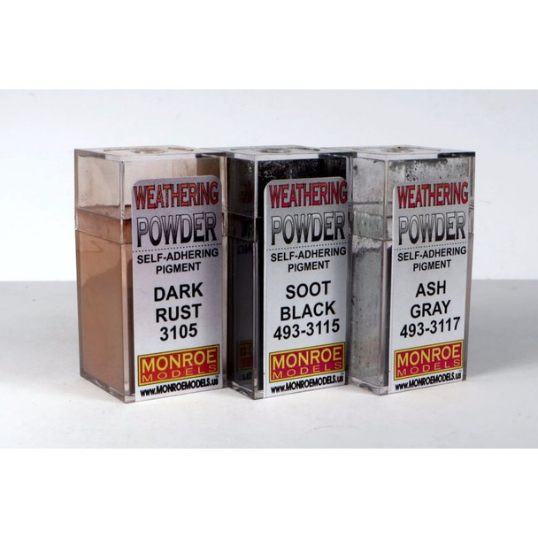 Monroe Models 2913 - Grime and Rust Weathering Powder Set    -