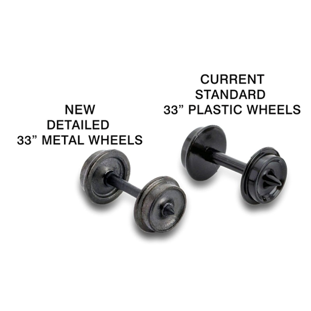 Micro-Trains 00312020 - 33" Wheel Metal Wheels (12-axle pack) - N Scale