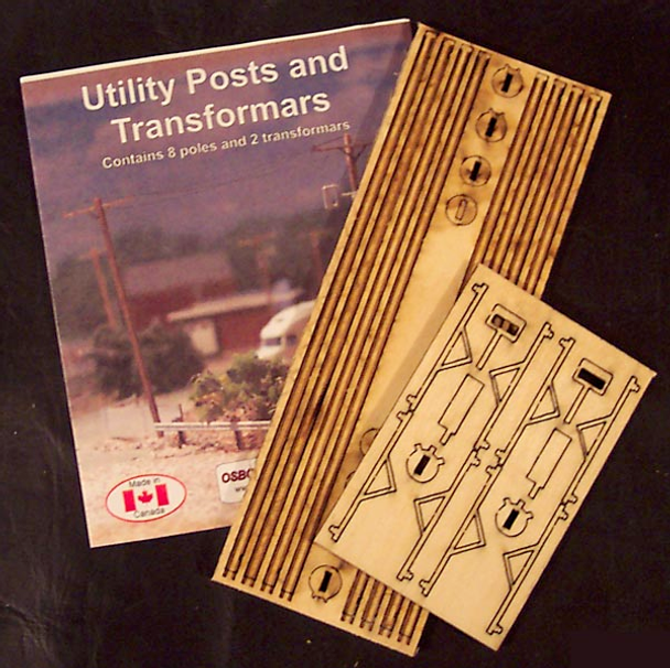 Osborn Models 1099 - Utility Posts and Transformers - HO Scale