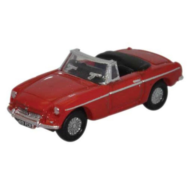 Oxford Diecast NMGB001 - MGB Roadster Tartan Red - N Scale