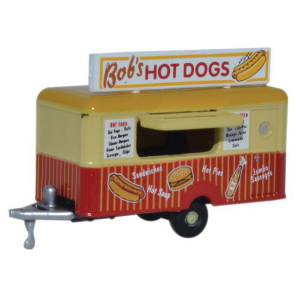 Oxford Diecast NTRAIL001- Bob's Hot Dogs Mobile Trailer - 1:148 Scale