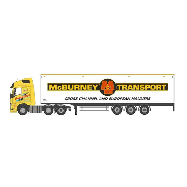 Oxford Diecast NVOL4008 - Volvo FH4 Walking Floor Mc Burney     - N Scale