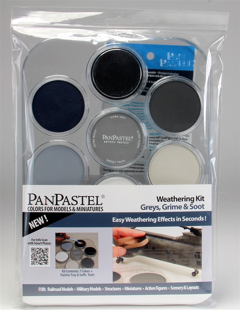 Pan Pastel 30702 - Greys, Grime & Soot Weathering Kit -