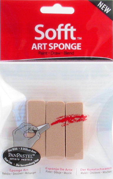 Pan Pastel 61022 - Sofft Sponge Bar Flat 3 Pack