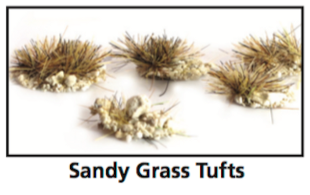 Peco PSG-52 - Self Adhesive Sandy Grass Tufts 100/pack