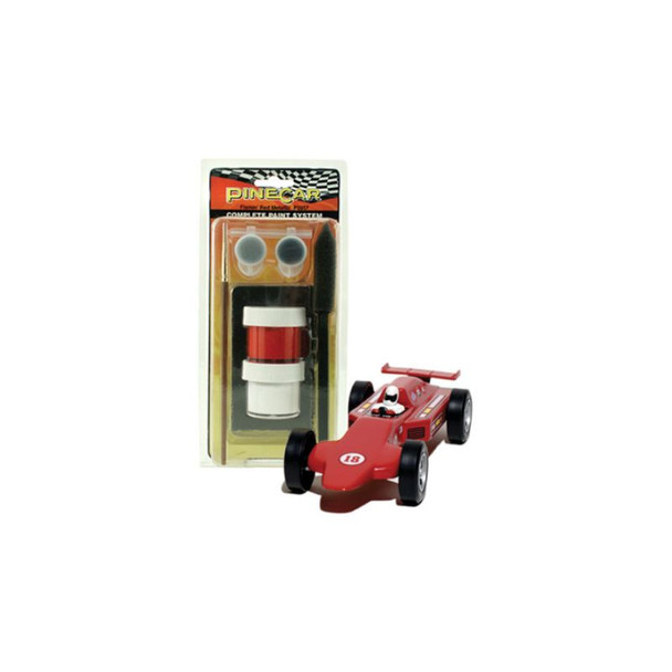 Pinecar 3957 - Flamin' Red Complete Paint System    -  Kit