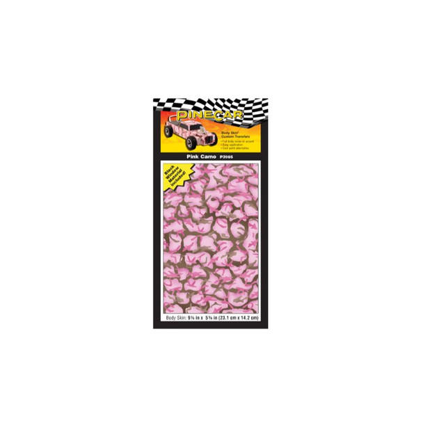 Pinecar 3985 - Pink Camo Body Skin    -  Kit