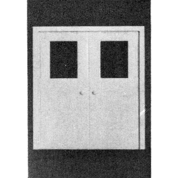 Pikestuff 1111 - Double Door with Window - HO Scale