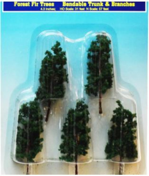 Rock Island Hobby  024102 - Forest Fir Trees with bendable trunk and branches;     - Multi Scale