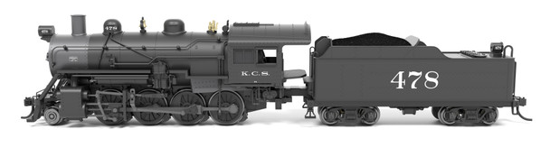 PRE-ORDER: Broadway Limited 8409 - 2-8-0 Consolidation (DC Silent) Kansas City Southern (KCS) 483 - N Scale
