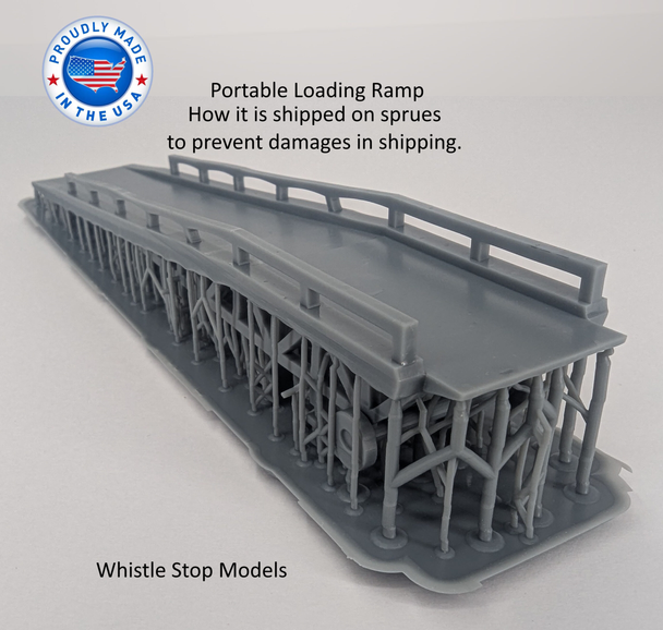 Whistle Stop Models N7006 - Portable Truck Loading Ramp  - N Scale