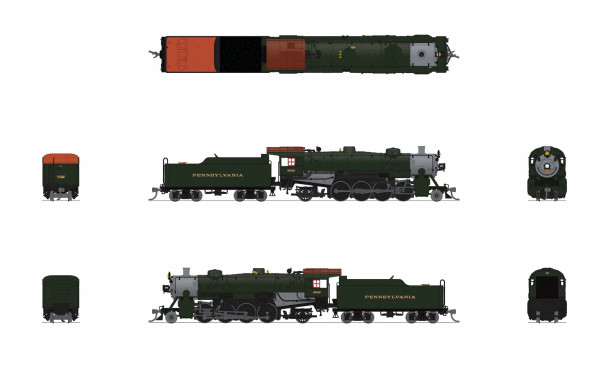 PRE-ORDER: Broadway Limited 10084 - USRA Light Mikado (DCC and Sound) Pennsylvania (PRR) 9629 - N Scale