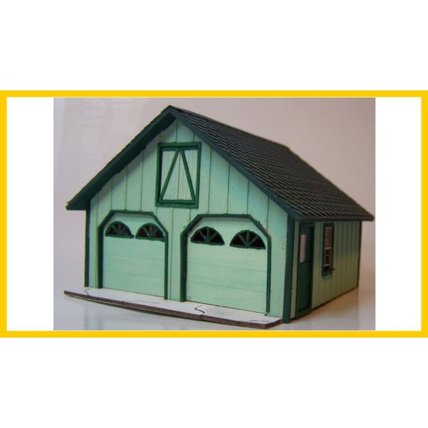 RS Laser 2033 - Cape 2 Car Garage   - HO Scale Kit