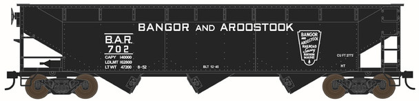 PRE-ORDER: Bowser 44082 - 70 Ton Offset Hopper Bangor & Aroostook (BAR) k702 - HO Scale