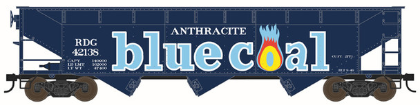 PRE-ORDER: Bowser 44097 - 70 Ton Offset Hopper Lehigh Valley (LV) 62129 "Blue Coal" - HO Scale