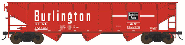 PRE-ORDER: Bowser 44111 - 70 Ton Offset Hopper Chicago, Burlington & Quincy (CB&Q) 172420 - HO Scale