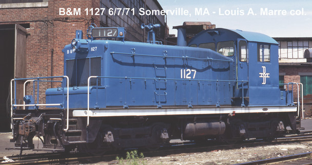 PRE-ORDER: Bowser 26141 - EMD SW1 (DC Silent) Boston & Maine (BM) 1127 - HO Scale