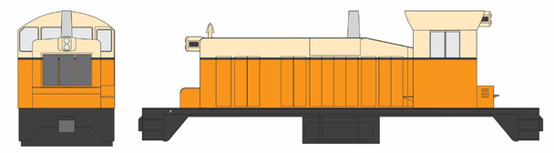 PRE-ORDER: Bowser 26194 - EMD SW1 (DC Silent) Generic Orange & Cream Ph. III No # - HO Scale