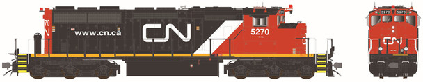 PRE-ORDER: Bowser 26234 - GMD SD40-2W (DC Silent) Canadian National (CN) 5270 Website 2010s+ w/RCL beacons - HO Scale