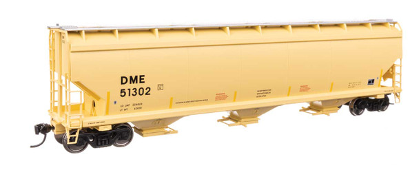 Walthers Mainline 910-7751 - 60' NSC 5150 3-Bay Covered Hopper Dakota, Minnesota & Eastern (DME) 51373 - HO Scale