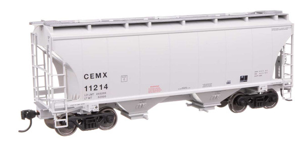 Walthers Mainline 910-49309 - 39' Trinity 3281 2-Bay Covered Hopper Cemex Mexico (CEMX) 11214 - HO Scale
