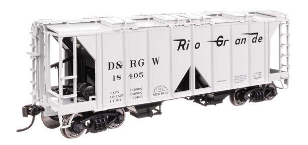 Walthers Mainline 910-49711 - ACF 1958 Cu Ft Covered Hopper Denver & Rio Grande Western (D&RGW) 18405 - HO Scale