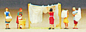 Preiser 79050 - Women Hanging Wash pkg(5)  - N Scale