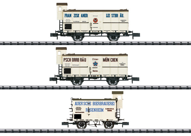 Minitrix 18726 - Beer Transport Freight Car Set  - N Scale