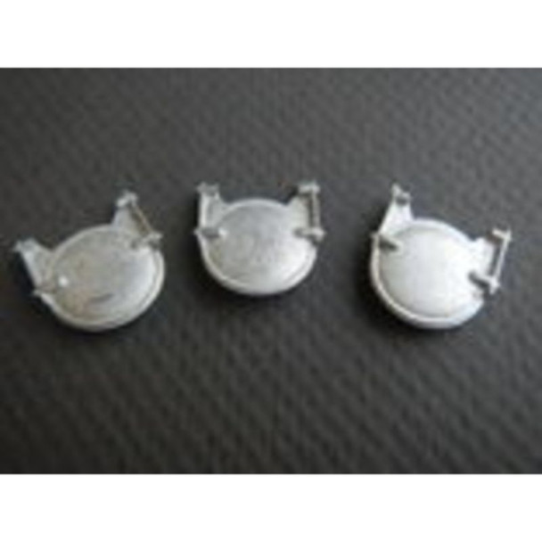 Showcase Miniatures 2184 - Iron Drain Cover Cat Heads (Qty 3)   - HO Scale Kit