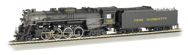 Bachmann 52403 - 2-8-4 Berkshire (DCC and Sound) Pere Marquette (PM) 1225 - HO Scale
