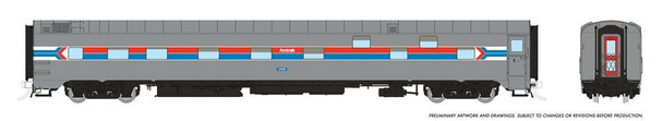 Rapido 101161 - Duplex Sleeper Amtrak (AMTK) 2401 Phase 1 - HO Scale