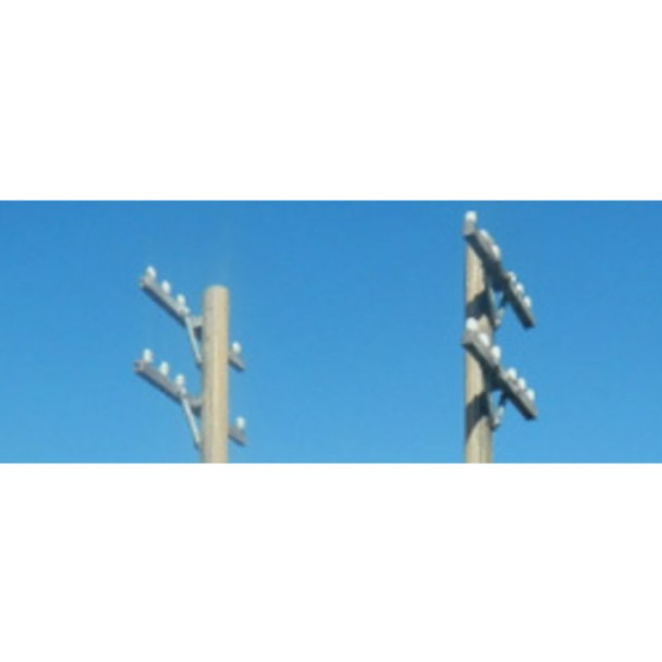 Showcase Miniatures 2313 - Individual Power Pole Cross Arms   - HO Scale Kit