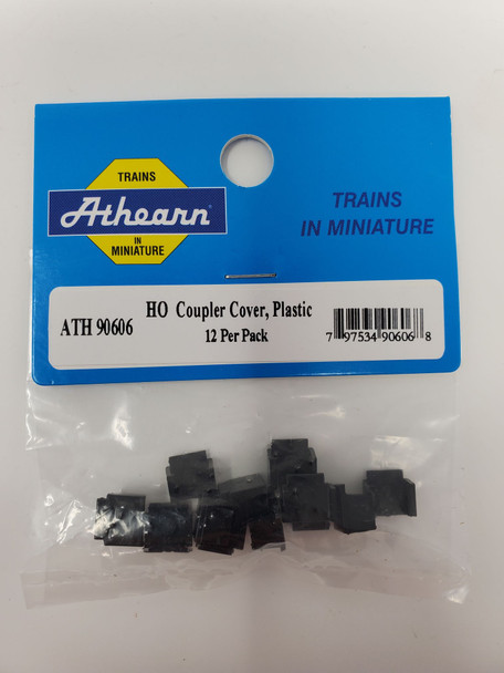 Athearn 90606 - HO Coupler Cover, Plastic (12 Pcs) - HO Scale