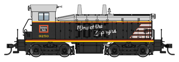 PRE-ORDER: Walthers Mainline 910-10681 - EMD SW7 Phase II (DC Silent) Chicago, Burlington & Quincy (CB&Q) 9253 - HO Scale