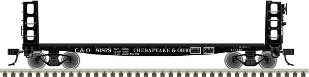 Atlas Master 50006945 - 40' GSI Pulpwood Flat Car (with load) Chesapeake & Ohio (C&O) 81862 - N Scale