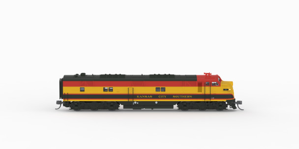 MMRR EXCLUSIVE: PRE-ORDER: Broadway Limited 10268 - EMD E7A (DC Silent) Kansas City Southern (KCS) 7 - N Scale