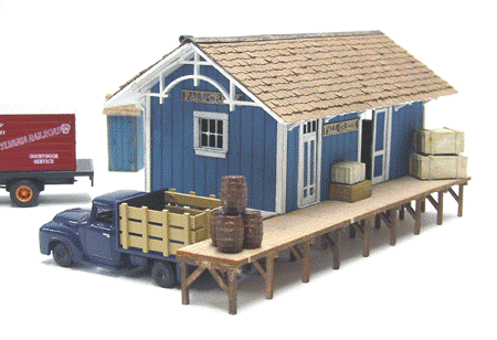 Rail Scale Models K4002 - Fall Creek Freight Depot  - HO Scale Kit