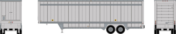 PRE-ORDER: Athearn 3302 - 40' Drop Sill Trailer Undecorated  - HO Scale