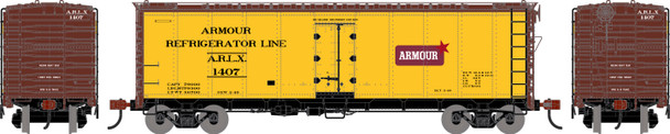 PRE-ORDER: Athearn 3345 - 40' Steel Refrigerator Car Armour Refrigerator Line (ARLX) 1407 - HO Scale