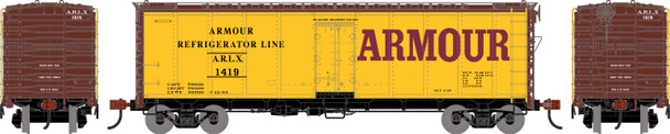 PRE-ORDER: Athearn 3368 - 40' Steel Refrigerator Car Armour Refrigerator Line (ARLX) 1419 - HO Scale