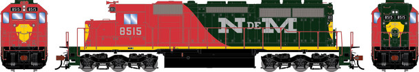 PRE-ORDER: Athearn 3404 - EMD SD40 (DC Silent) National of Mexico (NdeM) 8515 - HO Scale