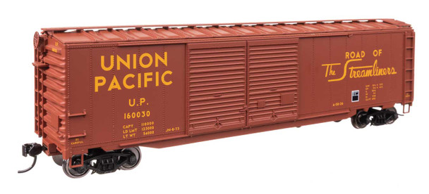 Walthers Mainline 910-46617 - 50' AAR Improved Double-Door Boxcar Union Pacific (UP) 160118 - HO Scale