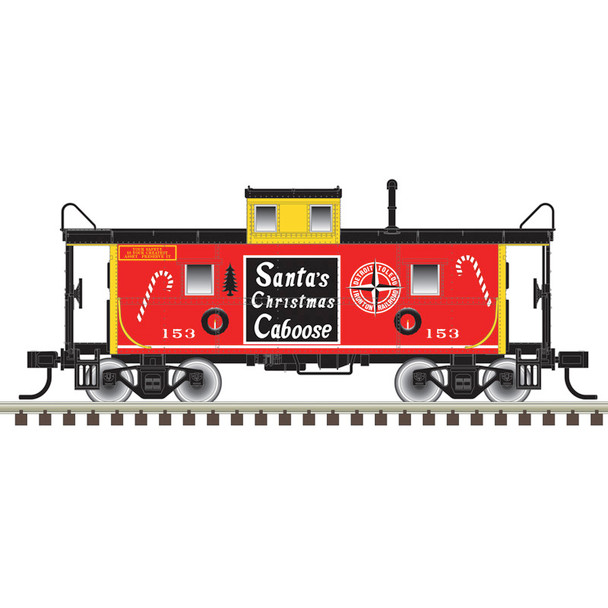 PRE-ORDER: Atlas Trainman 20008285 - C&O Cupola Caboose Detroit, Toledo and Ironton (DTI) 153 (Christmas) - HO Scale