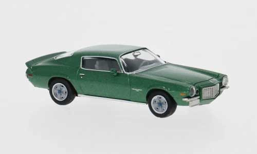Brekina 19916 - 1966 Chevrolet Camaro - Metallic Green - HO Scale