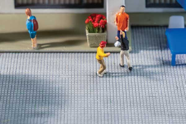 Faller 272313 - Self-Adhesive Road Surface Sheet  Sidewalk  - N Scale