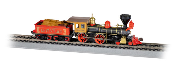 Bachmann 51008 - 4-4-0 American  (with wood load) (DC Silent) Central Pacific #63 "Leviathan" - HO Scale