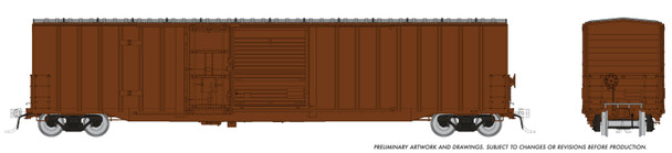 Rapido 193099 - Trenton Works 6348 Boxcar Unlettered  - HO Scale